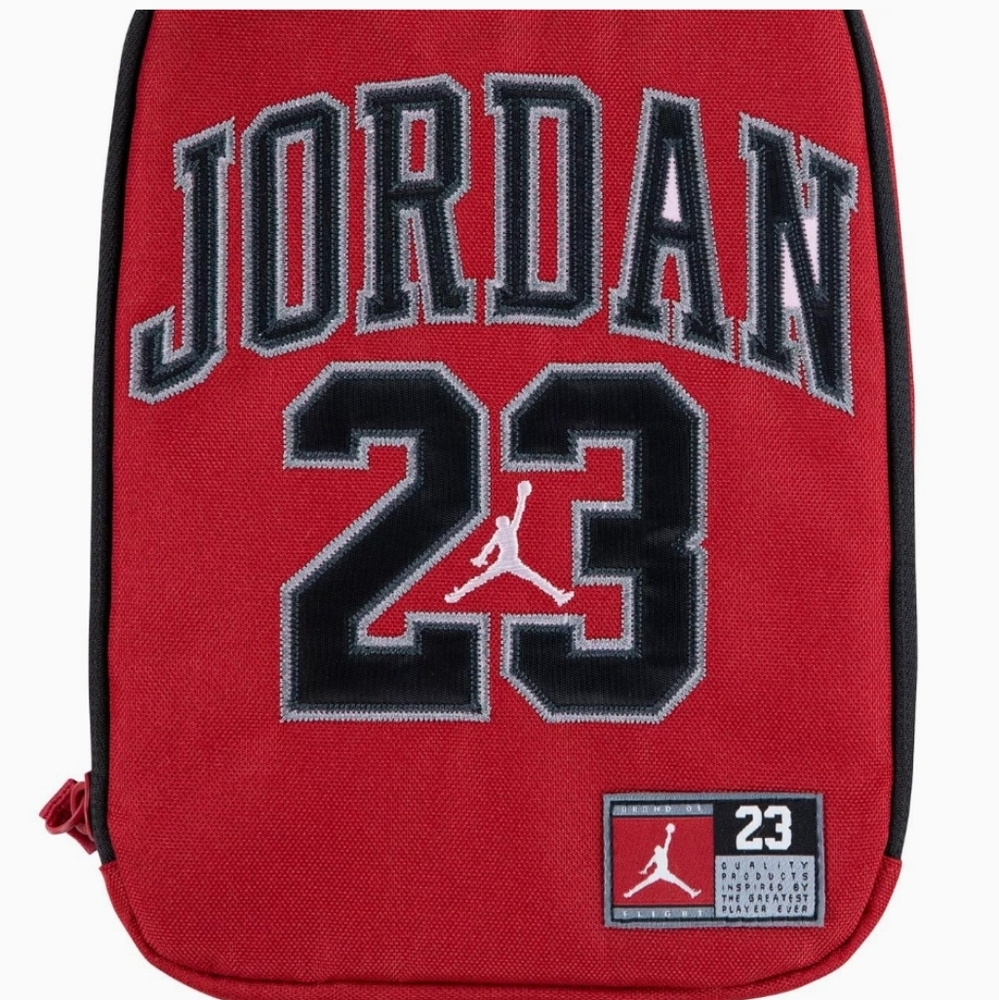 NEW! Jordan Nike Air Jordan Jersey 23 Zip Insulated Lunch Bag Box NWT - Picture 6 of 8